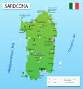 Map of Sardegna